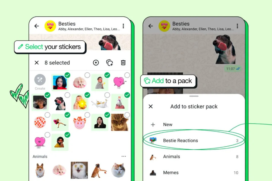 Kaip sukurti savo lipdukų paketus „WhatsApp“ programėlėje?