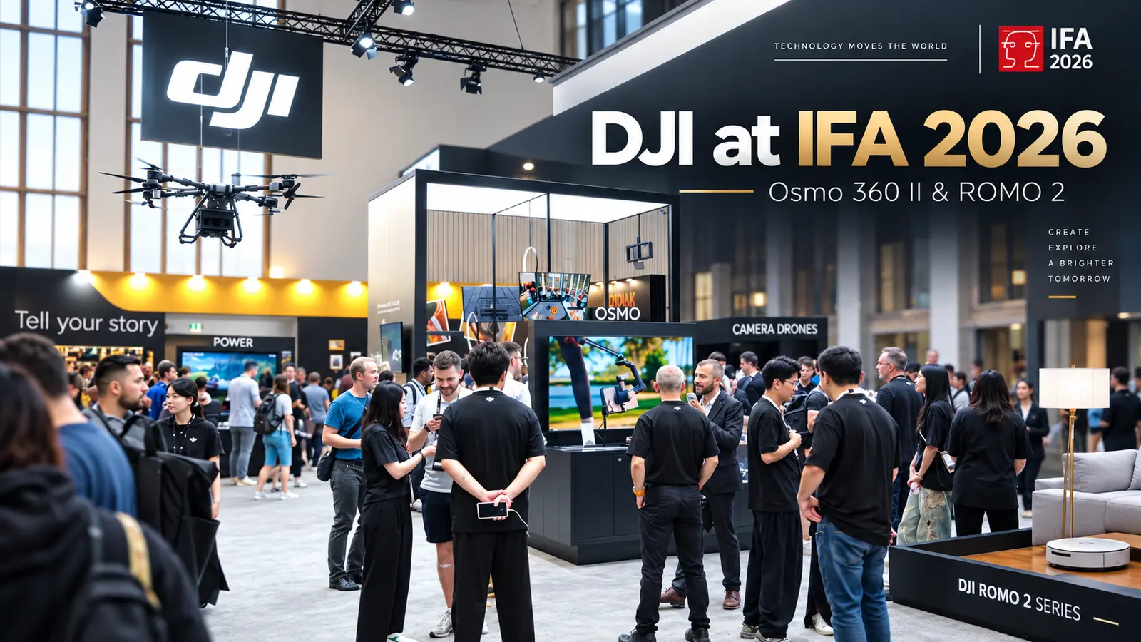 DJI IFA 2026 pristatė Osmo 360 II ir ROMO 2