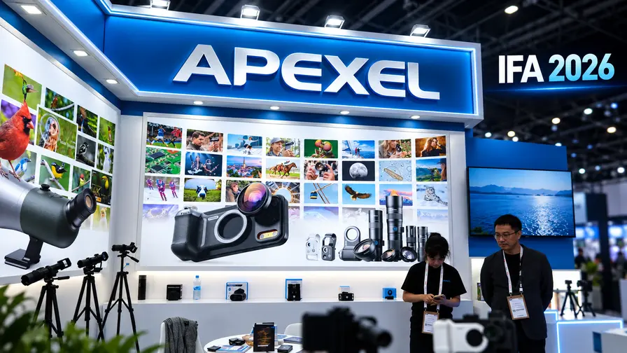 Apexel IFA 2026 pristatė 30X objektyvą ir AI optiką
