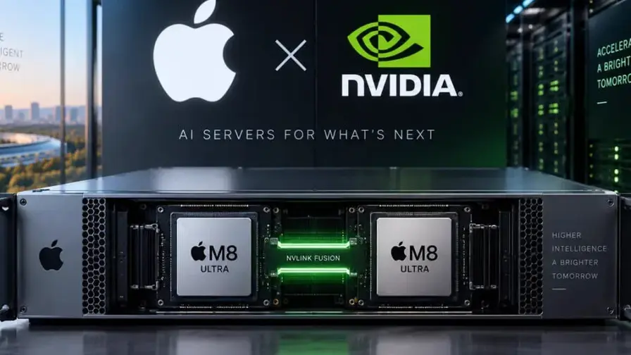 Apple svarsto M8 serverius su Nvidia tinklų technologija