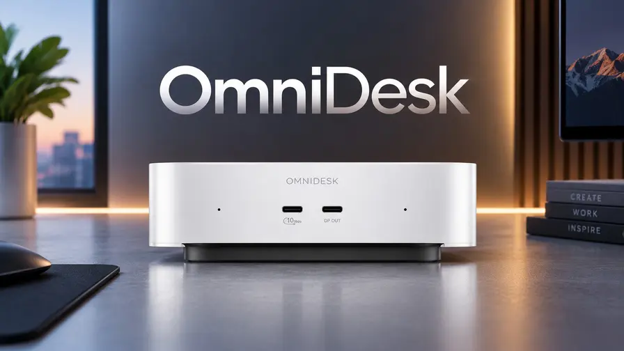 HP OmniDesk mini kompiuteris kainuos nuo 799 USD