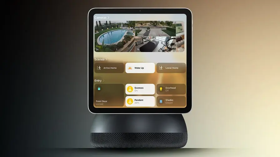 Apple Home Hub nuotraukų režimas primena iPhone Duo
