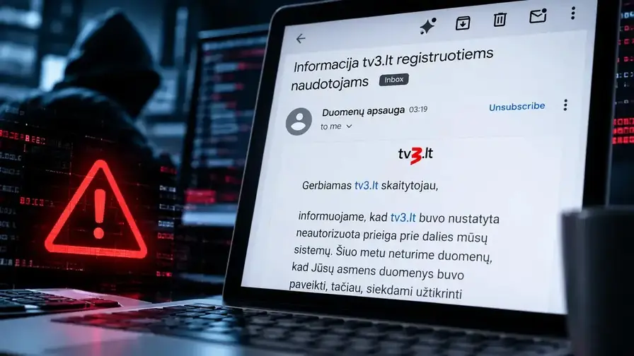 TV3.lt perspėja naudotojus: nustatyta neteisėta prieiga